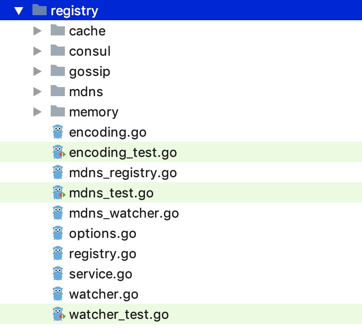 Registry 组件目录结构