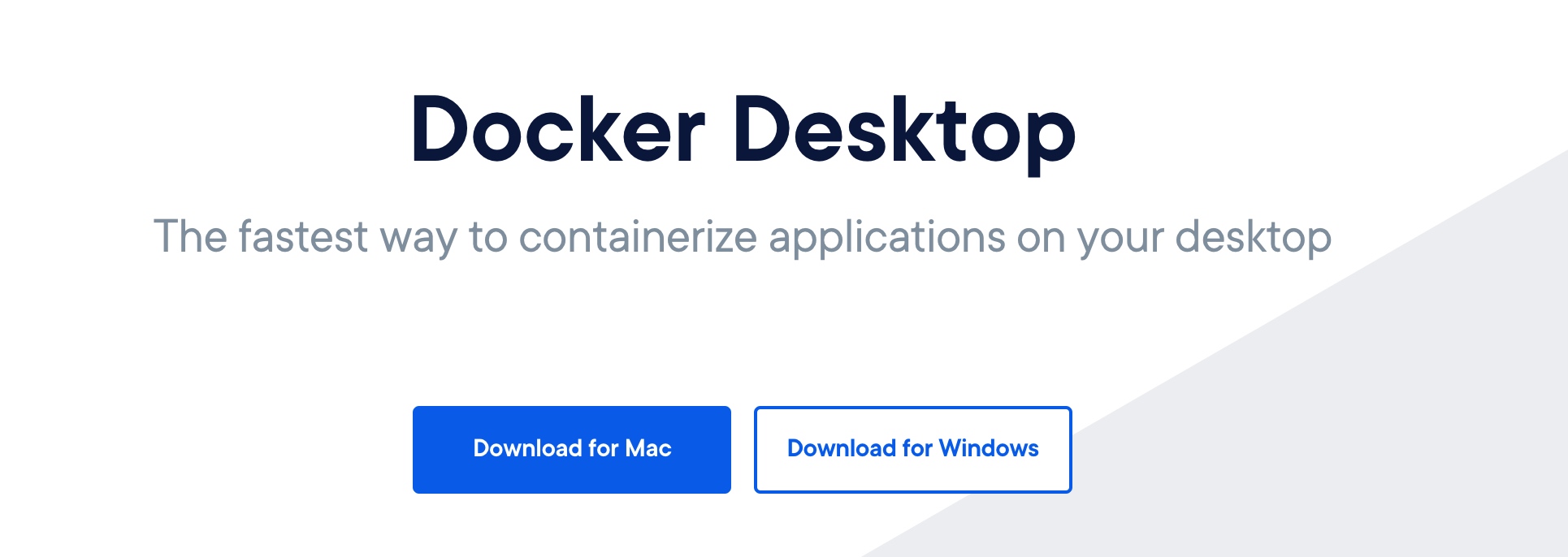 安装 Docker Desktop for Windows