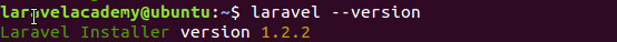 在Ubuntu中查看Laravel安装器版本